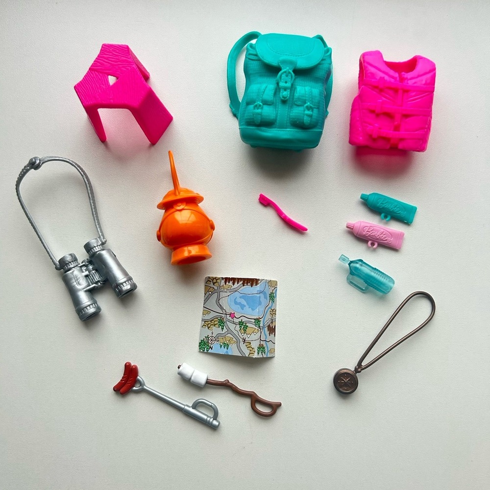 Barbie Team Stacie Doll Summer Camp Kayak Canoe Set Camping ACCESSORIES ONLY!